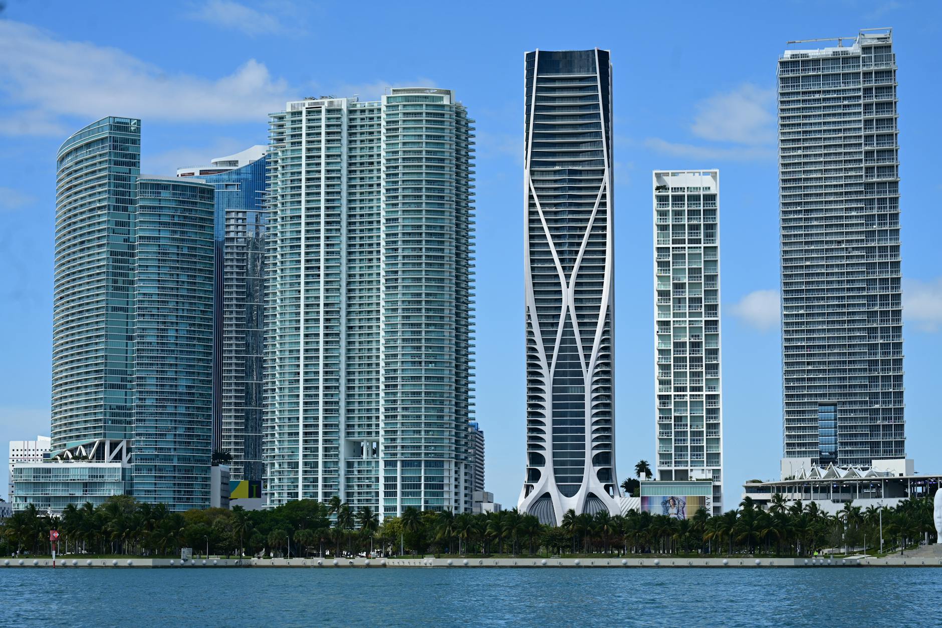 Miami cityscape skyline as video production backdrop